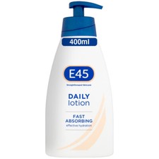E45 Daily Lotion Skincare For Dry & Sensitive Skin Fast absorbing Lotion - 400ml