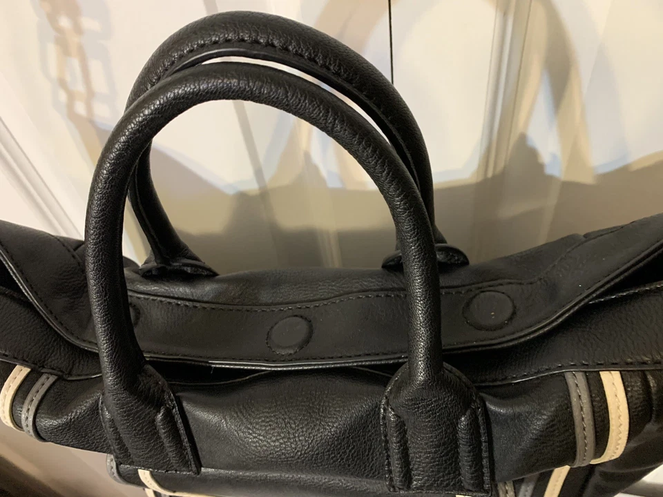 BCBGeneration beatutiful - средний сумка черный белый Messenger в полоску ремень - Изображение 3 из 4