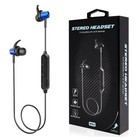 Magnetic Bluetooth Earphone Headphones Headset with Mic Microphone Navy Blue
