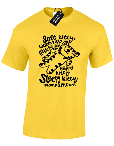 SOFT KITTY MENS T SHIRT FUNNY BIG SHELDON THEORY COOPER BANG DESIGN S - 5XL - Foto 2 di 10