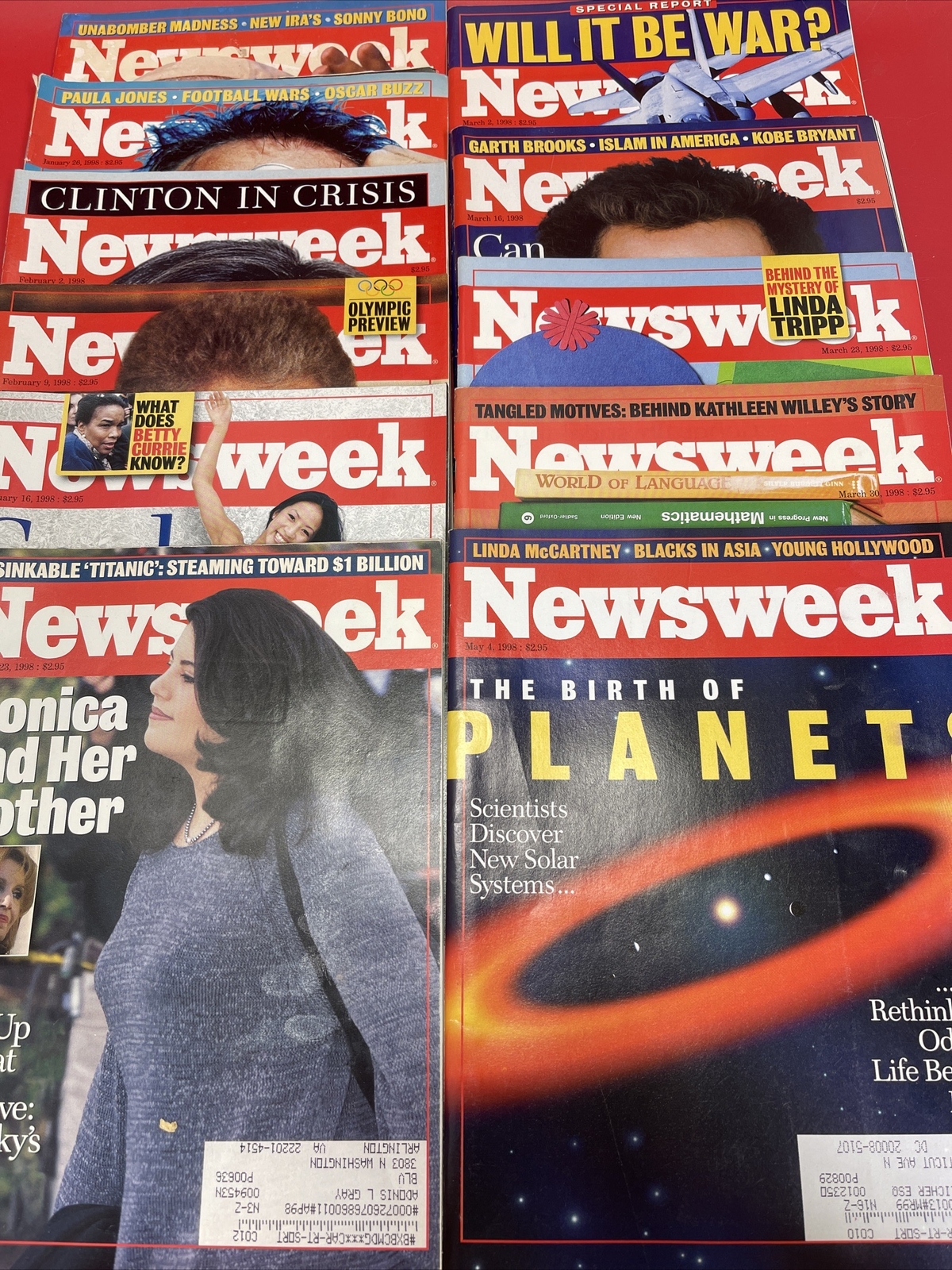 Vintage Newsweek Magazines Lot 11 1998