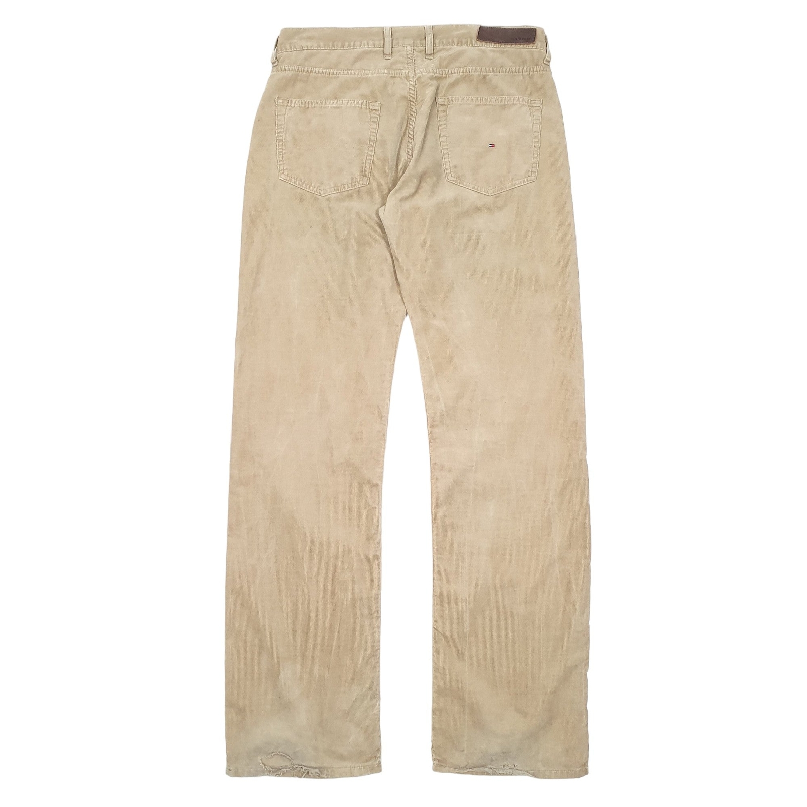 TOMMY HILFIGER Corduroy Trousers Cord Jeans Cotton Beige Mens W34 L36 image 3