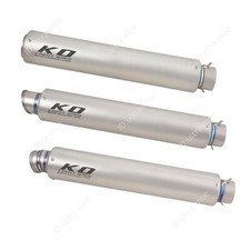 60.5mm Titanium Muffler Silencer Motorcycle Exhaust Tips Universal Left Right