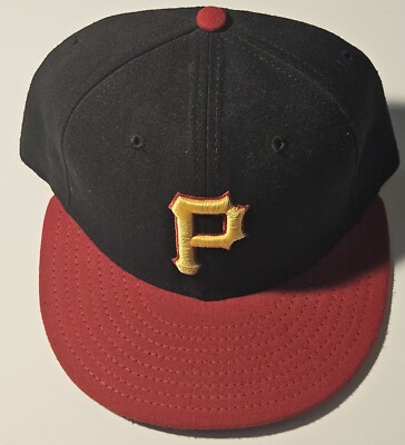 Pittsburgh Pirates Red/Gold P Logo New Era 59Fifty 7 1/4 MLB