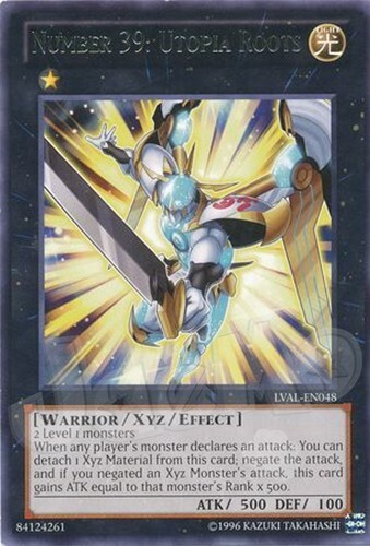 Yugioh - Number 39 Utopia Roots - Rare NM - Free Holographic Card
