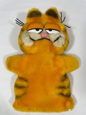 Vintage 1978,1981 Fun Farm Garfield The Cat Plush 10.5" Hand Puppet Korea toy