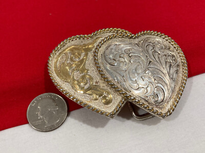 Vintage MONTANA SILVERSMITHS Silver Plate Gold Tone DOUBLE  display picture 3