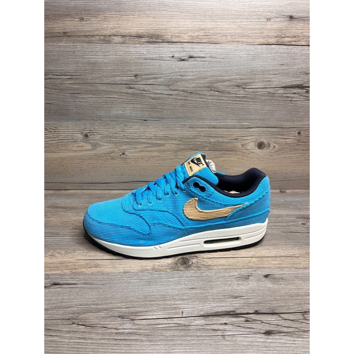 Nike Air Max 1 Corduroy Mens Size 12 Baltic Blue Sesame