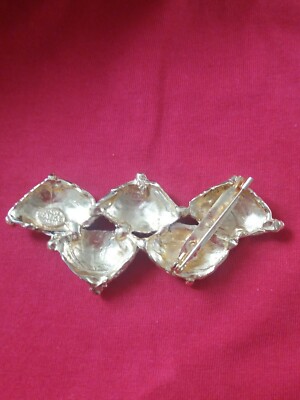Grande Broche Vintage Dorée Linda Hattab Paris - Occasion