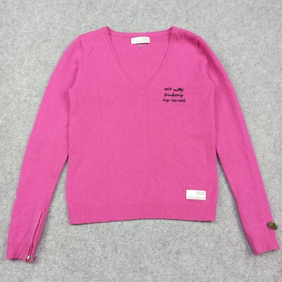 Odd Molly Lammwolle Pullover 1 (Passt Wie 0 - XS) Pink 054 V-Ausschnitt