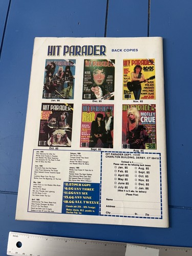 Vintage Hit Parader Heavy Metal Hot Shots, May 1986, Ratt, Kiss, Motley Crue - Picture 6 of 11