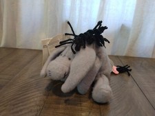 The Disney Store Mini Bean Bag CLASSIC EEYORE Beanie Plush Toy NWT