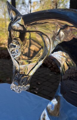 LALIQUE 馬のガラス彫刻 Lalique Horse - Etsy
