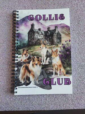 Rough Smooth Collie Herding Dog Blank Notebook Journal Planner Book Diary SALE