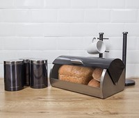 Kitchen Food Storage Set Bread Morphy Richards 6 Pc Coffee Sugar Tea Black Kitchen Food Storage Set Bread Morphy Richards 6 Pc Coffee Sugar Tea Black