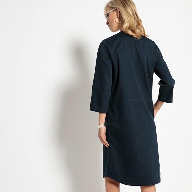 ANNE WEYBURN LADIES STRAIGHT V NECK DRESS NAVY SIZE 14 NEW (ref 397) eBay