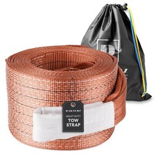 Tow Strap Heavy Duty 100000 Lbs 30ft - Recovery Towing Rope 55 Us Tons 9m For...