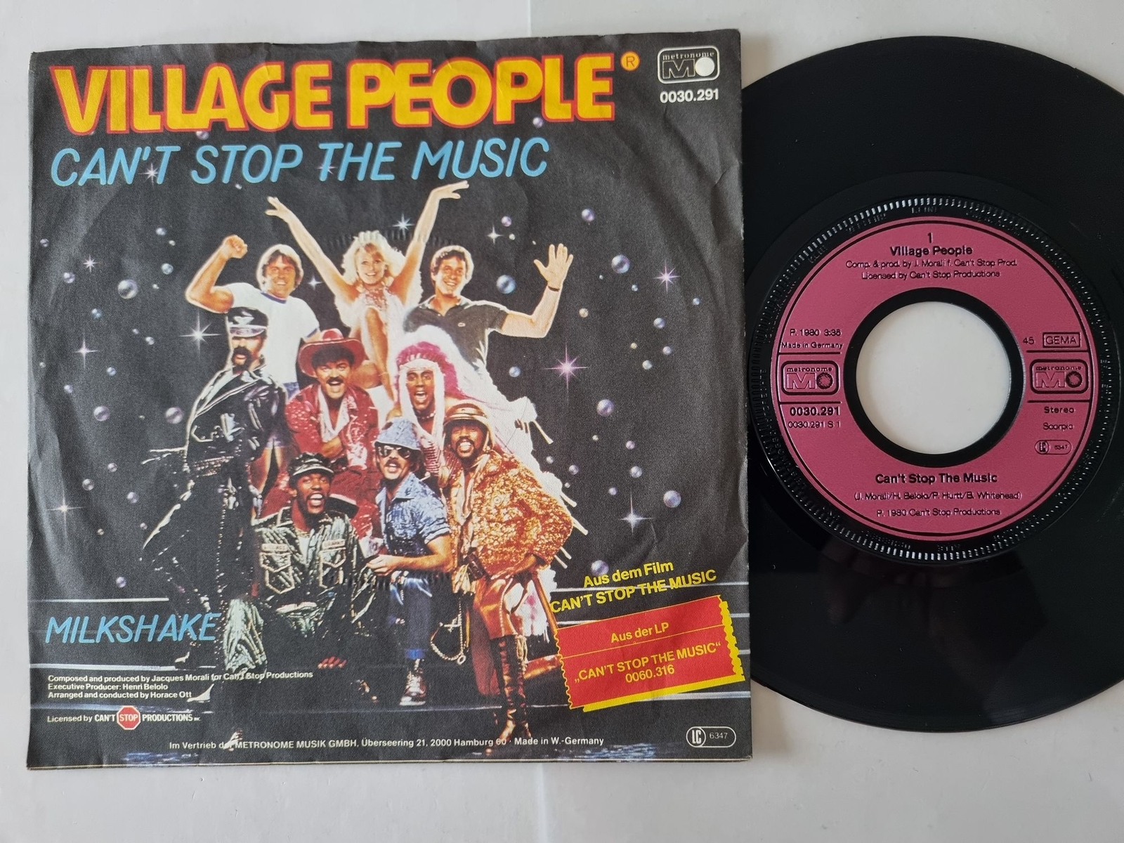 Village People - Can't stop the music 7'' Vinyl Germany