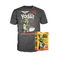 Funko Crispy Yodas Cereal Box W T-Shirt Sz S Star Wars Tee Limited Exclusive