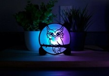 Owl Fan Grill / Shroud / Cover - 120mm - Black - 3D printed