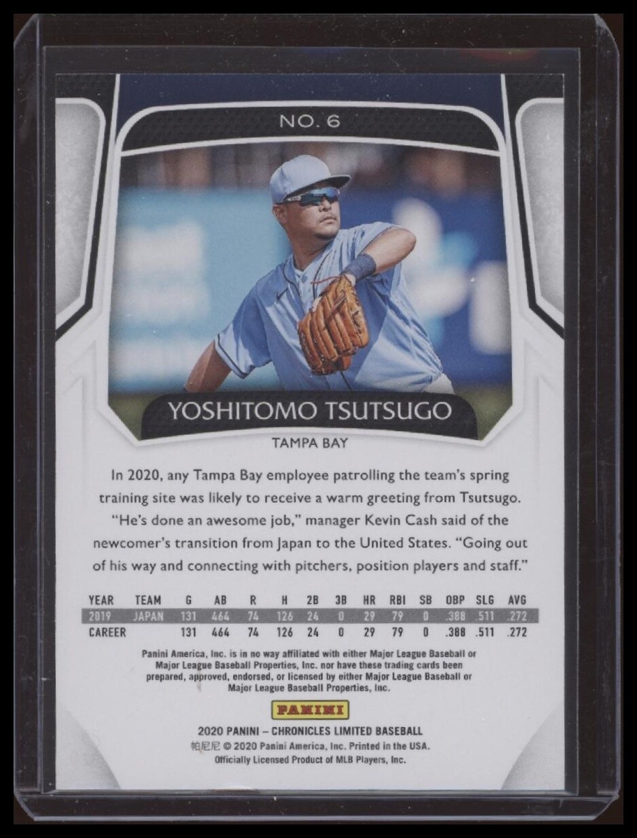 2020 Panini Chronicles #6 Yoshitomo Tsutsugo Limited Blue #/50 | eBay