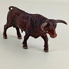 Safari Ltd Black Bull Lifelike Realistic Animal Figure 2015 Cattle Male Bovine 