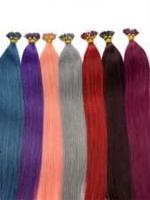 Nano Ring Hair Extensions Nano Beads Link Real Remy Human Hair Fashion Colors US