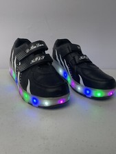 Kids LED Roller Skate Shoes Boys Girls Fashion Flashing Two Wheels Size 8.5 42