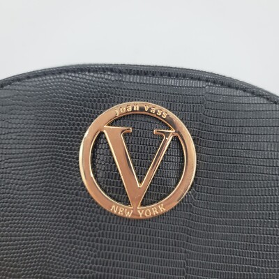 Joan Vass New York Black Lizard Embossed Wallet Gold s-l400.jpg main image 3