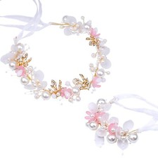 2 Pieces Wedding Flower Headpieces for Girls Flower Girl Hair Accessories for...