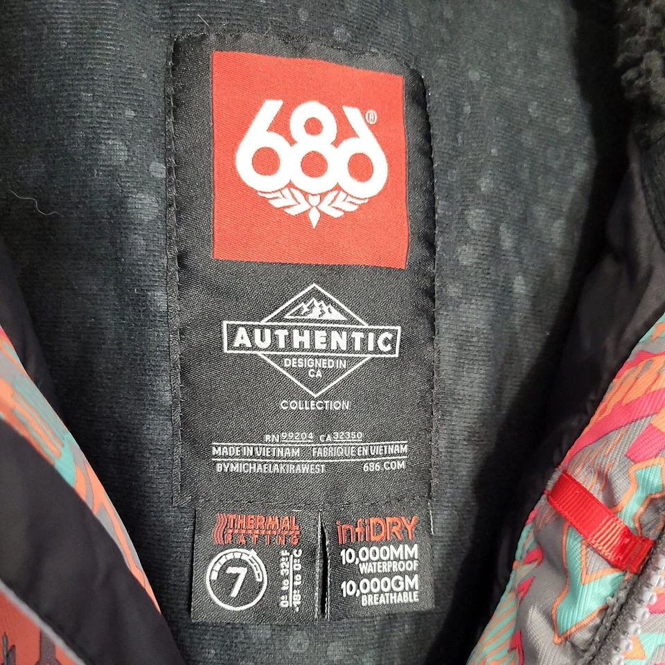 Chaqueta de esquí snowboard 686 auténtica para mujer Paradise aislada decorativa pequeña  Foto 4 de 4
