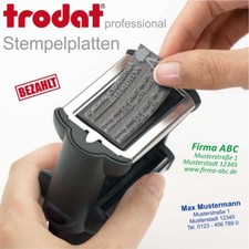 STEMPELPLATTE Textplatte TRODAT Professional  Line  Schnellservice