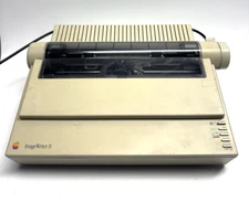 Vintage Apple Imagewriter II Printer G0010 Power On "Print Paper not Installed"