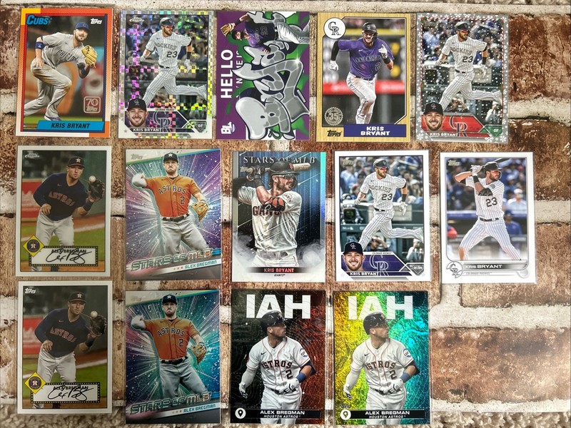 Kris Bryant & Alex Bregman Card Lot 