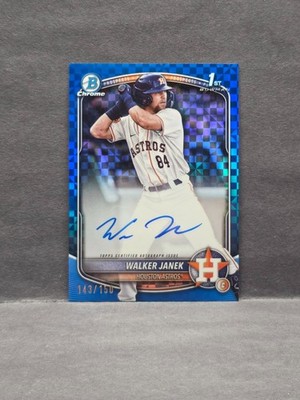 WALKER JANEK - 2025 Bowman - Chrome Blue X-Fractor Auto /150 #CPA-WJA Astros