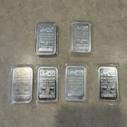 6 One Oz Johnson Matthey Silver Bars Sealed  Six Total Ounces ￼