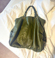 Rabeanco Damen Tragetasche Leder Dark Green g...