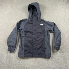 The North Face DryVent Rain Jacket Boys M 10/12 Two Tone Gray Mesh Lined Hooded