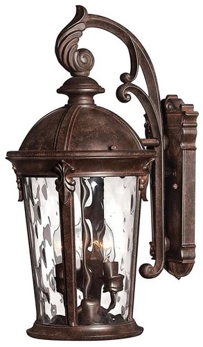 Hinkley Windsor 20 3/4" High River Rock 3-Light Outdoor Wall Light - Picture 1 of 5