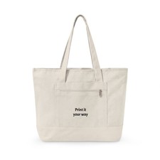 Zippered Canvas Tote customizable