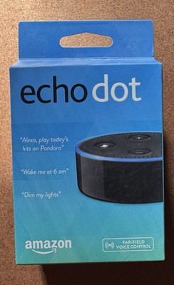 Amazon Echo Dot 2nd Generation Smart Speaker Alexa Enabled - Black - NEW Sealed