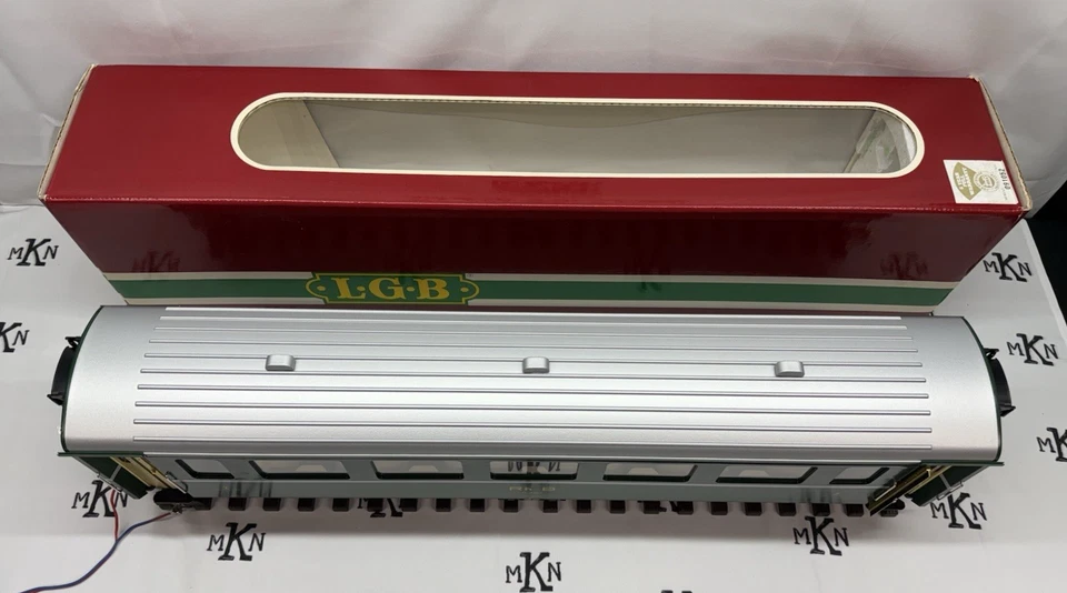 LGB 3167 RhB GREEN 2nd Class Passenger Car G Scale Model Train Coach - Image 2 of 4