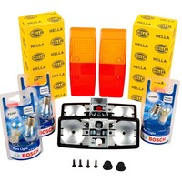 2X Hella Universal AnhäNger Heckleuchten RüCkleuchten Traktor + GlüHlampen 12V