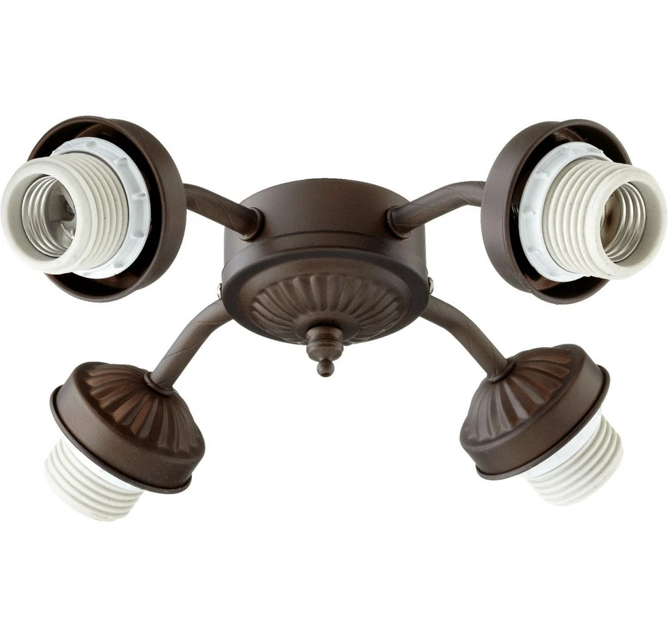 Quorum 2444-8086 Kit 10" 4-Light Ceiling Fan Light Kit in Oiled Bronze - Image 2 of 2