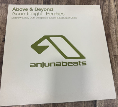 Above & Beyond Vinyl Single Alone Tonight 2006 Anjunabeats