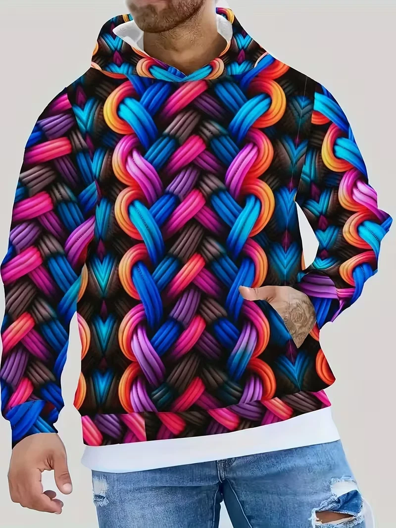 Men's Colorful Sweatshirts Hoodie sleeve oversized BIG size 4XL