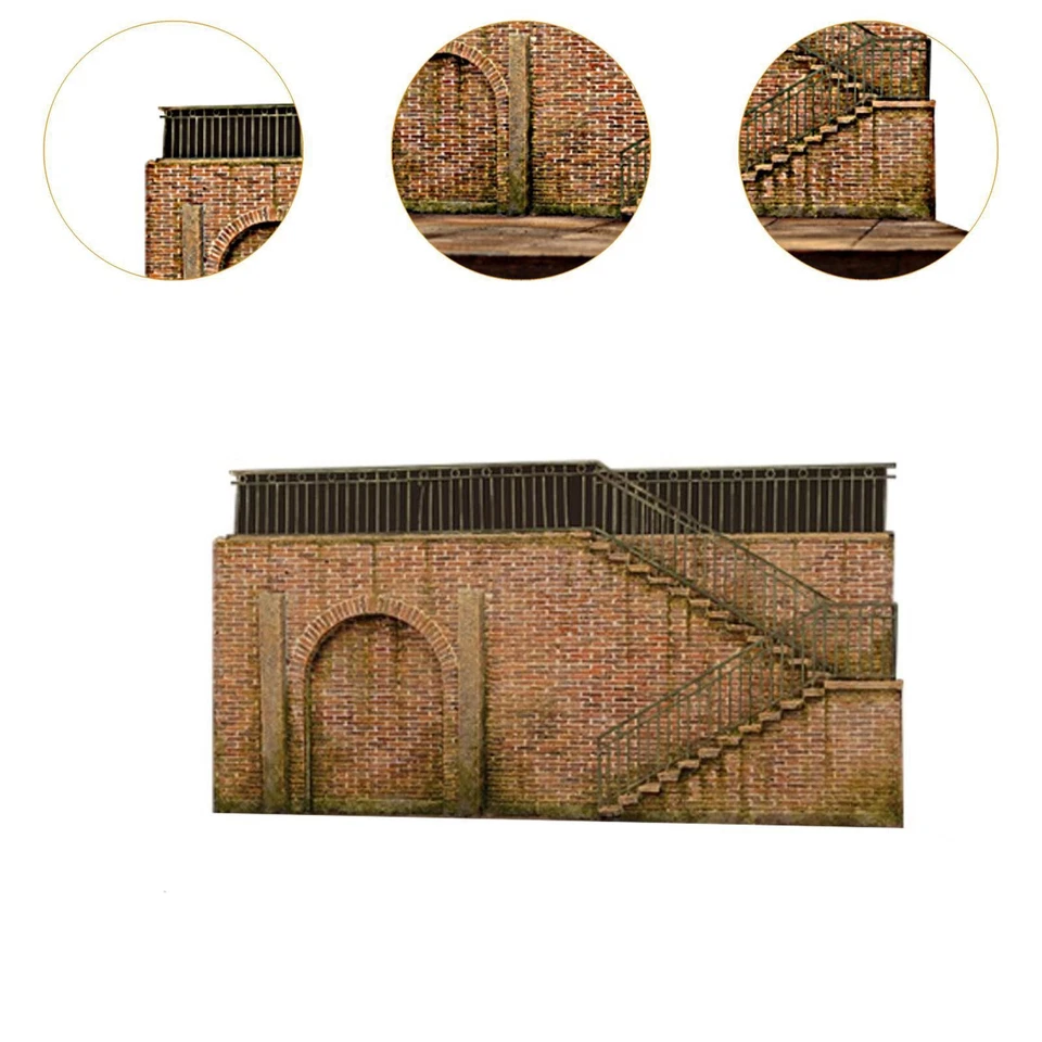 1/35 Building Model Kit Scenery Layout Sand Table Architecture Model - Image 4 of 4