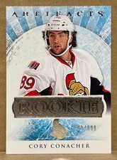 2012-13 Cory Conacher Upper Deck Artifacts Rookie Card #RED218 /699. rookie card picture