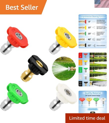 #ad Durable Quick Connect Pressure Washer Tips 5 Pack for Ultimate Cleaning $11.43