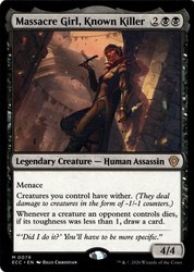 Massacre Girl, Known Killer #79 Commander: Lorwyn Eclipsed Mythic NM